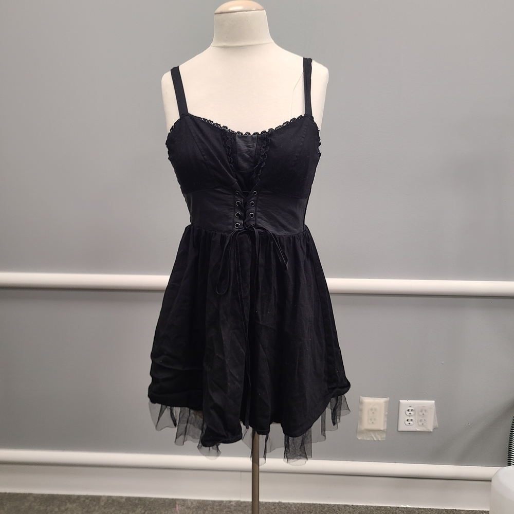 Hot Topic Black  Corset Mini Dress